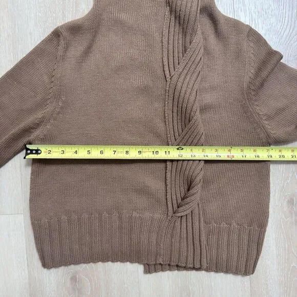 Crea Concept Asymmetric Twist Neck Sweater Sz 40 8 M Virgin Wool Blend Lagenlook - Picture 6 of 12